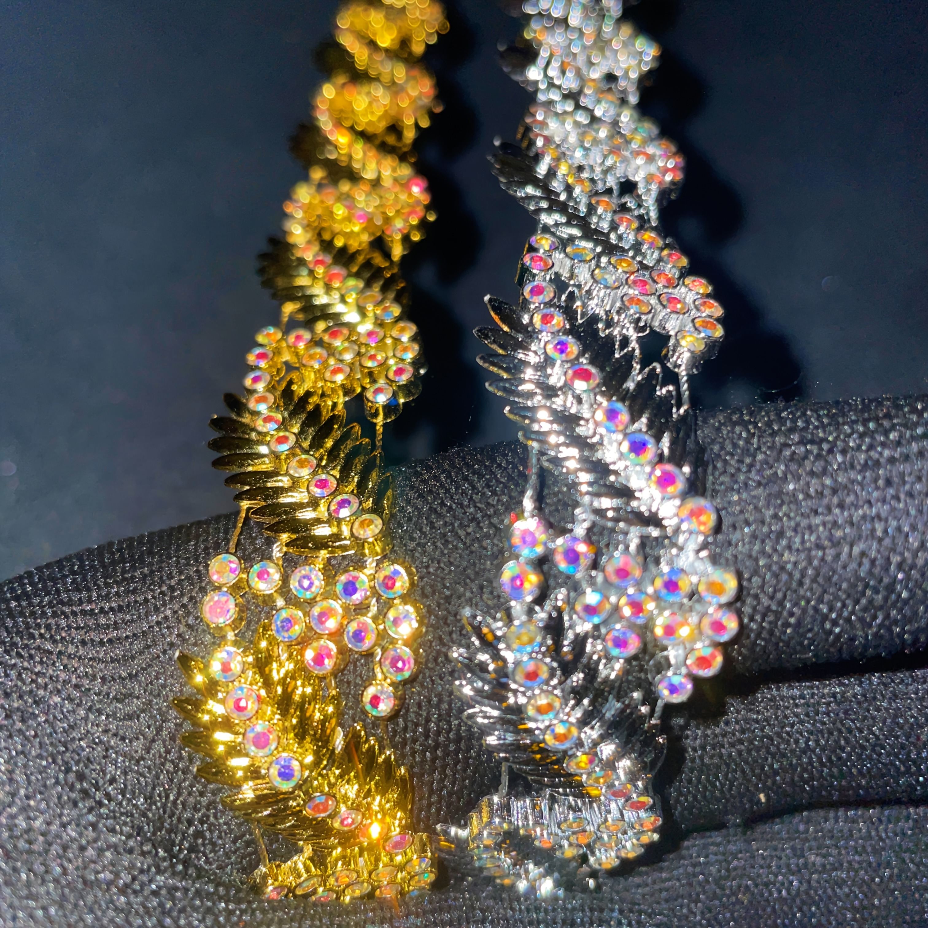180cm Rhinestone Decorative Lace for Party Dress Embellishment